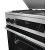Gorenje GKS6C71XF Fogão independente com forno prateado