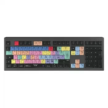Teclado Logickeyboard Adobe Premiere Pro CC Astra 2 universal USB QWERTZ alemão cinzento