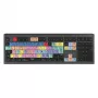 Teclado Logickeyboard Adobe Premiere Pro CC Astra 2 universal USB QWERTZ alemão cinzento