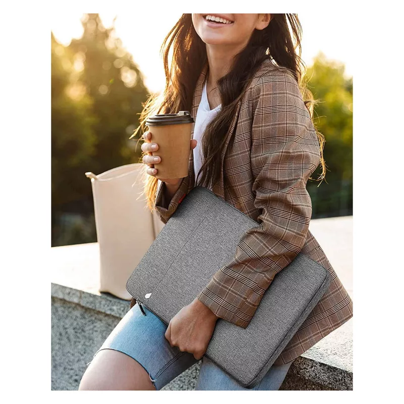 Bolsa sleeve Inateck LB01006 para portáteis de 40,6 cm (16 polegadas), cinzenta