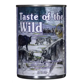 TASTE OF THE WILD Sierra Mountain - Alimento húmido para cães - 390 g