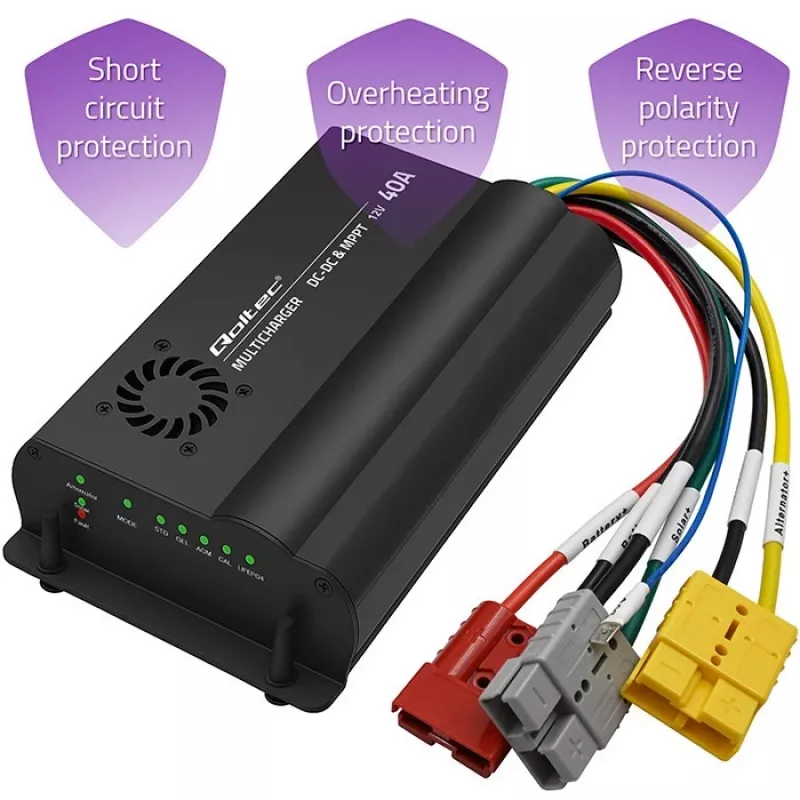 Carregador DC-DC 12V com regulação MPPT 40A