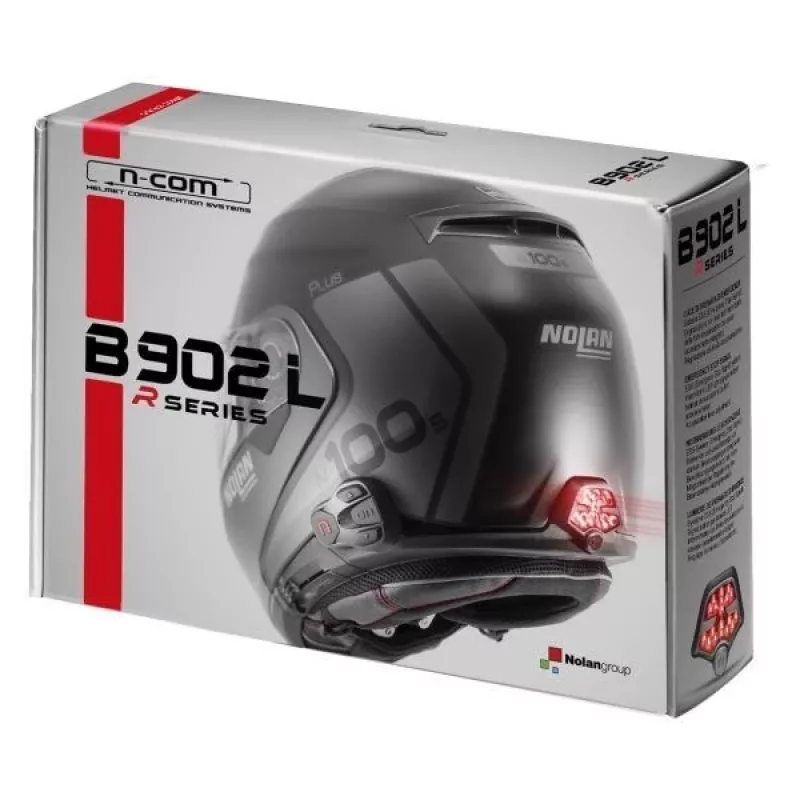 Nolan N-Com B902L R intercomunicador para mota, 1 un., preto