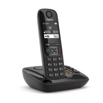 Telefone analógico/DECT Gigaset AS690A com identificação de chamadas preto