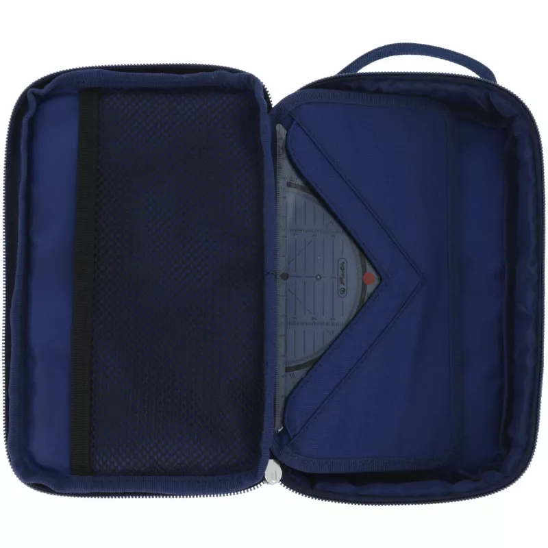 Estojo de lápis Herlitz 2 Go CamoBlue poliéster azul 210x130x60mm