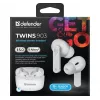 Auriculares Bluetooth Defender TWINS 903, brancos