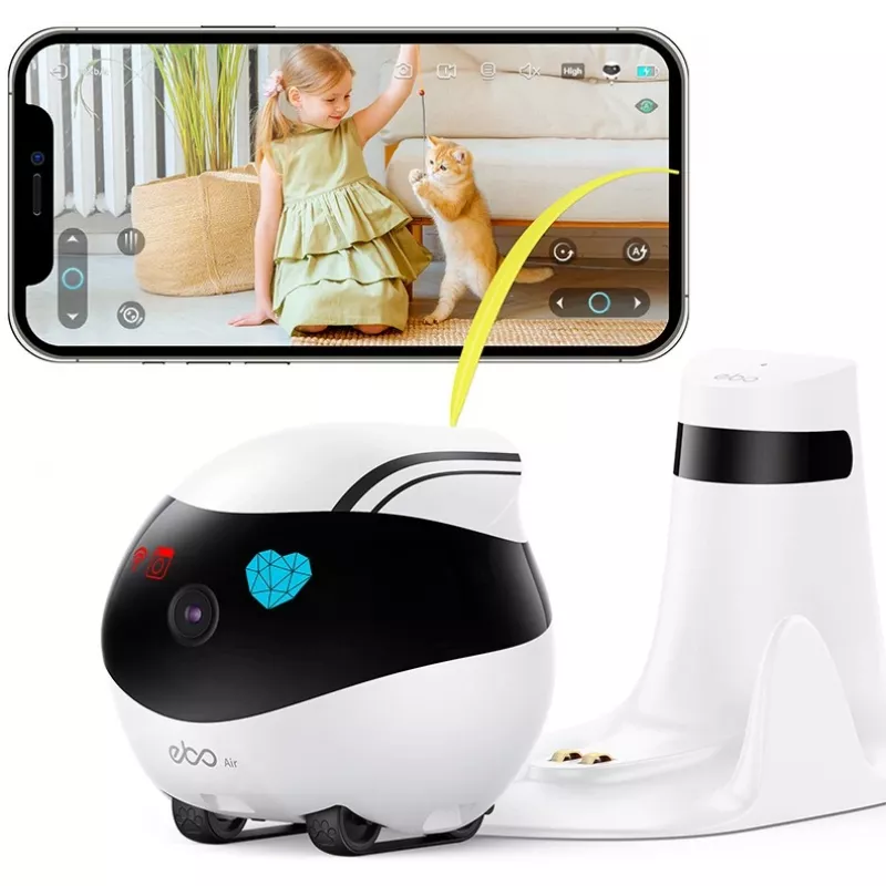 ENABOT Ebo Air AI Robô branco e preto