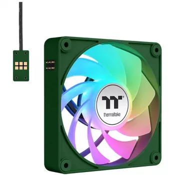 Ventoinhas de caixa Thermaltake CT120 EX Reverse ARGB Sync 120mm pack de 3 verde
