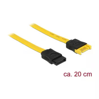 Cabo SATA DeLOCK 83949 0,2 m SATA 7 pinos amarelo