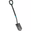 Gardena 17012-20 – Pá de drenagem – aço – preto – em D – monocromático