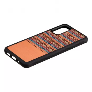 Capa para telemóvel Man and Wood Galaxy S20 castanho xadrez preto – capa de proteção para Samsung Galaxy S20