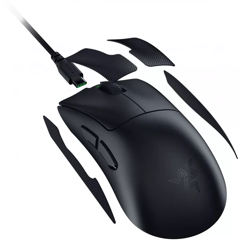 Rato Razer DeathAdder V4 Pro RF sem fios + USB Type-A