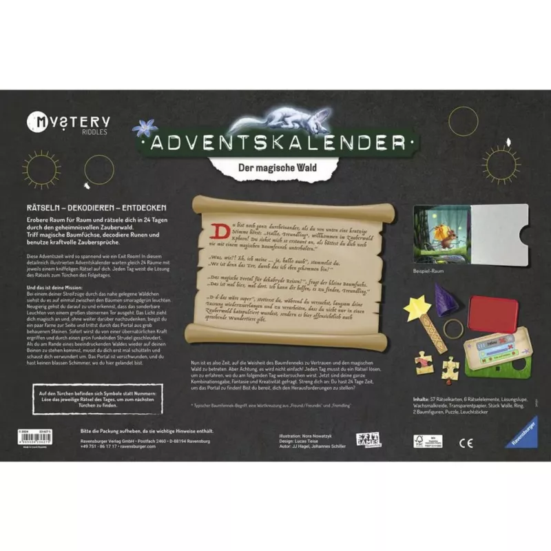 Calendário de advento mistério - Der magische Wald, jogo de puzzle