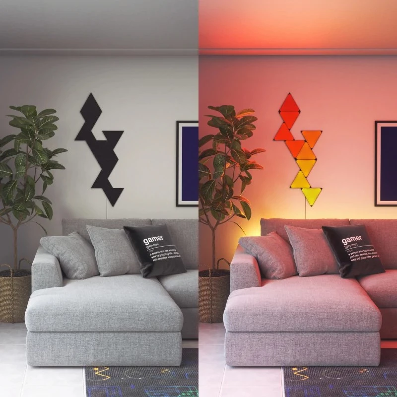 Iluminação inteligente Nanoleaf NL48-1101TW-10PK painel inteligente Wi-Fi