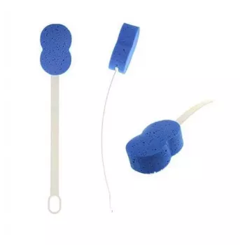 Esponja de banho com cabo longo