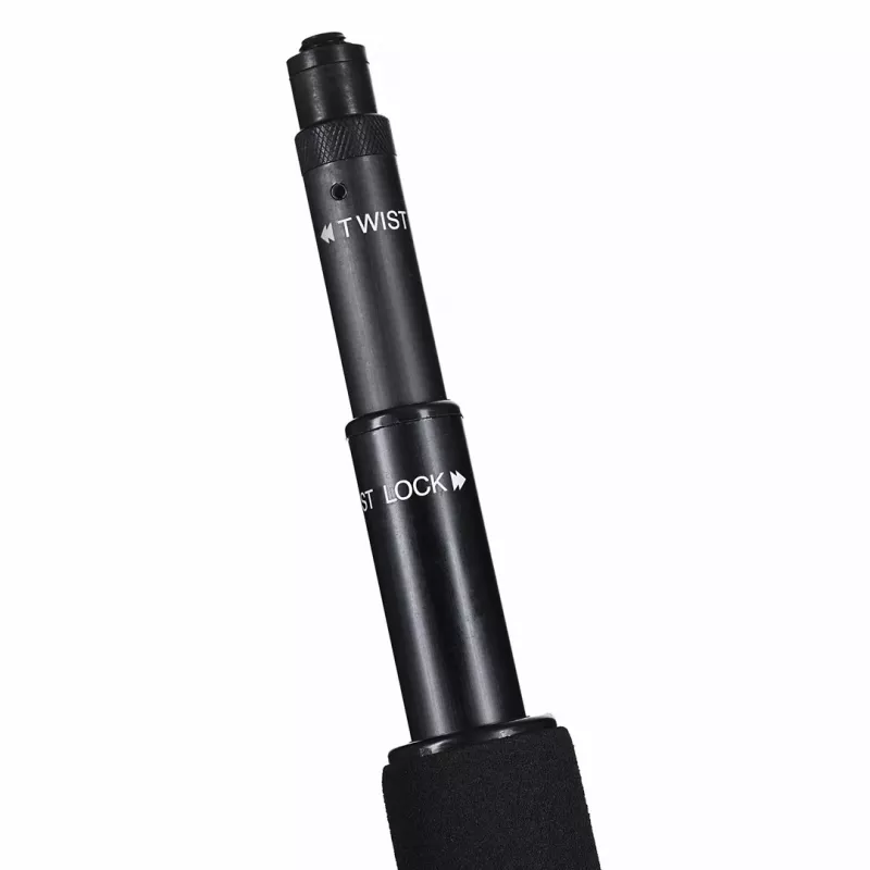 RØDE Micro Boompole – vara de microfone telescópica leve, comprimento 844 mm, peso 396 g, altura recolhida compacta 33 mm