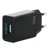 Mobilis - Fonte de alimentação - rápida - 10,5 Watt - QC (USB) - preto - Europa (001360)