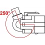 Módulo Keystone USB 5 Gbit/s conector Type-A fêmea 250° para ficha Type-A macho cabo de 0,5 m DELOCK