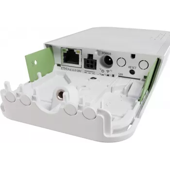 Ponto de acesso sem fios MikroTik wAP LTE kit 2024 — 2,4 GHz, 300 Mbps, IP54, PoE, ranhura SIM