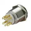 Interruptor antivandalismo Lamptron 19mm - Silverline - vermelho