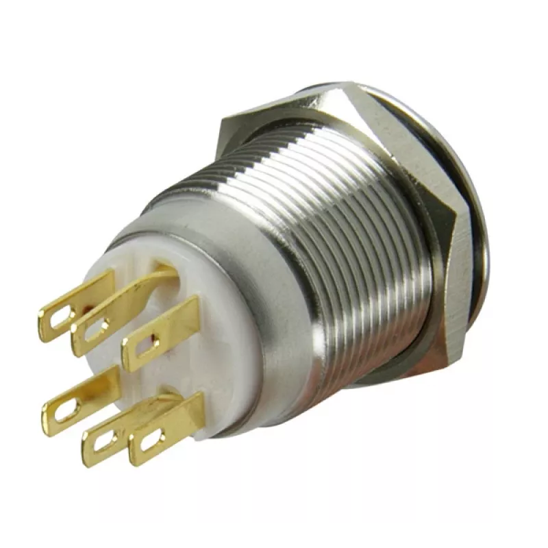 Interruptor antivandalismo Lamptron 19mm - Silverline - vermelho