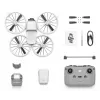 Drone DJI Flip com 4 rotores, câmara de 48 MP, vídeo 3840×2160, bateria 3110 mAh, preto/branco