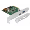 DeLOCK 90299 Placa PCIe x4, 1x USB Type-C + 1x USB Type-A, USB 3.2 Gen 2 (10 Gbps)