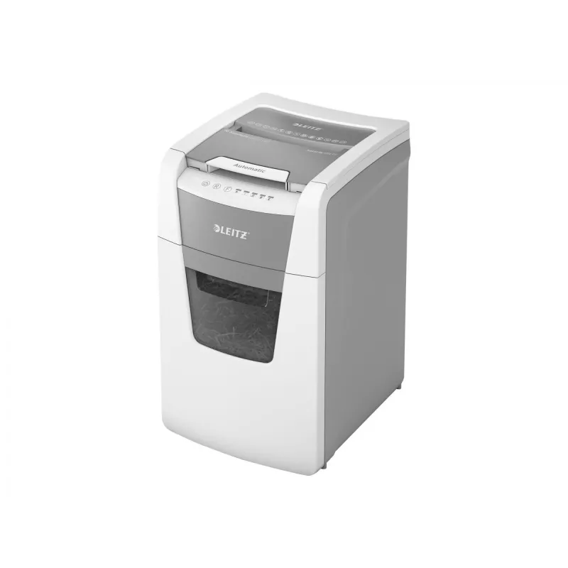 Leitz IQ Autofeed Office 150 destruidora de documentos automática P4, corte em partículas, 22 cm, 4 x 30 mm, 44 L, 350 folhas, 55 dB