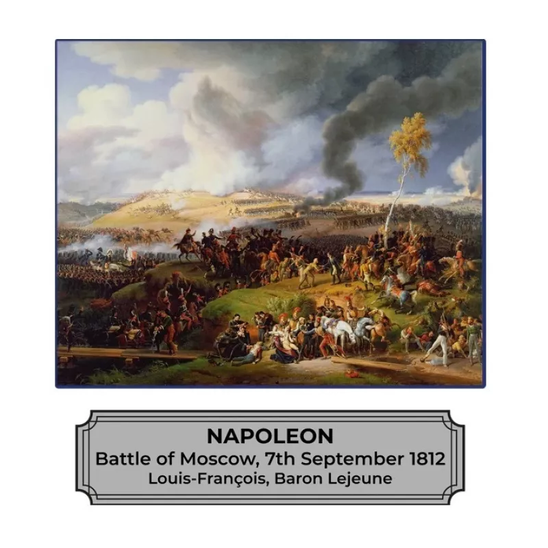 Conjunto de construção Cobi Napoleão Batalha de Moscovo 145 peças maquete histórica diorama