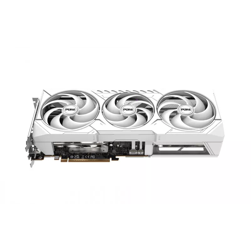 Placa gráfica Sapphire Radeon RX 9070 XT — 16 GB GDDR6, PCIe 5.0, 256 bits, 320 mm, 3 slots, branco