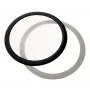 Filtro de pó redondo DEMCiflex 200 mm — DEMCiflex DF0496, preto/branco