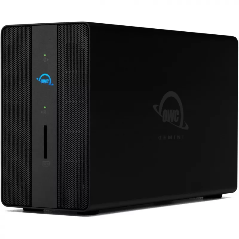 Caixa de armazenamento e docking OWC Gemini Dual-Laufwerk TB3 com RAID por hardware - Thunderbolt 3 - Thunderbolt