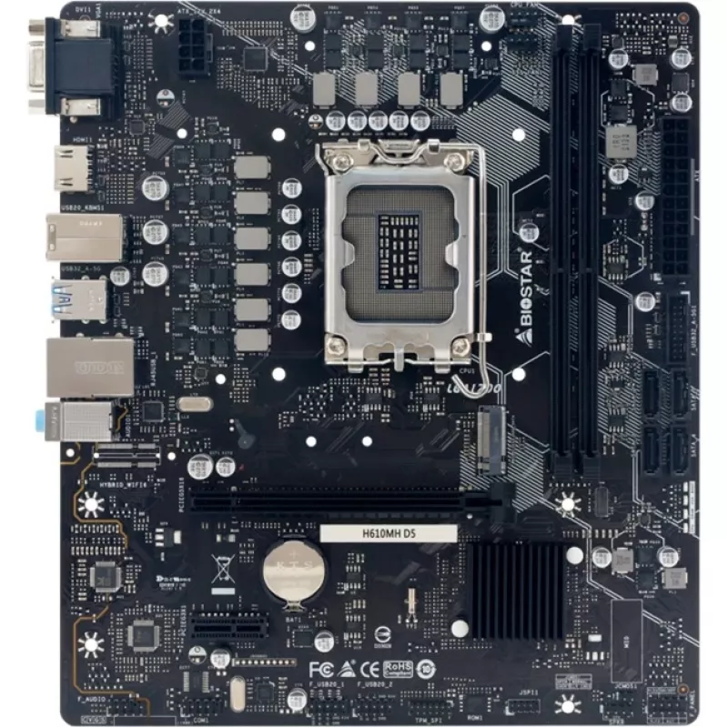 Placa-mãe BIOSTAR H610MHD5 DDR5 Micro-ATX