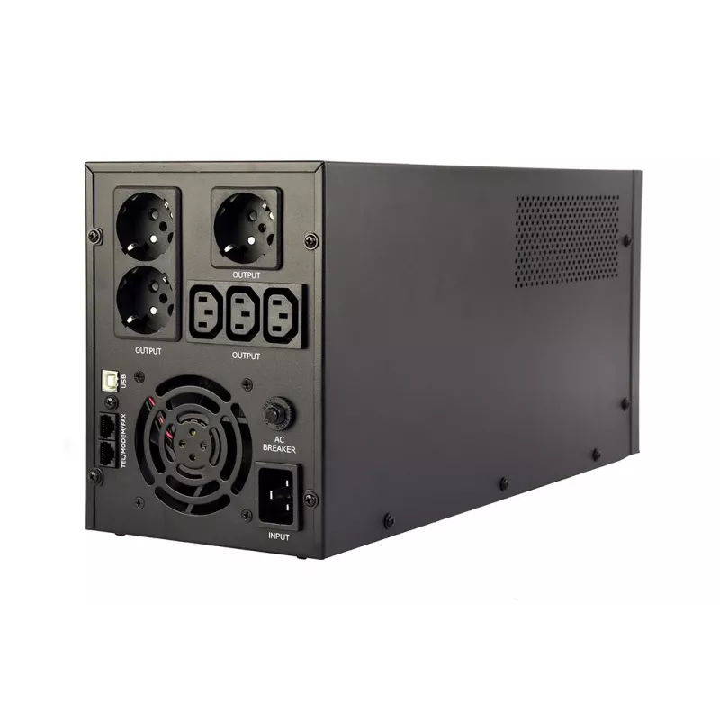 UPS (fonte de alimentação ininterrupta) Gembird EG-UPS-036 Line-Interactive 3 kVA 1800 W 6 saídas AC