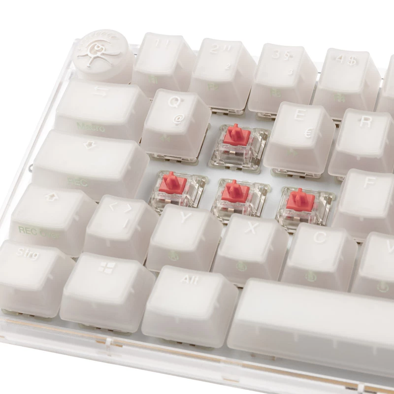 Teclado Ducky One 3 Aura White Mini Gaming, RGB-LED - MX-Silent-Red