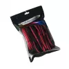 CableMod PRO ModMesh CM-PCAB-BKIT-NKKR-3PK-R kit de cabos de extensão, preto/vermelho