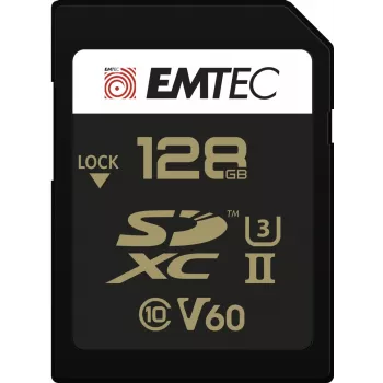 Cartão de memória Emtec 128 GB UHS-II SpeedIN PRO+