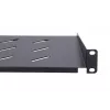 Prateleira para rack Extralink Extralink Shelf 1U 250mm preto 19 polegadas
