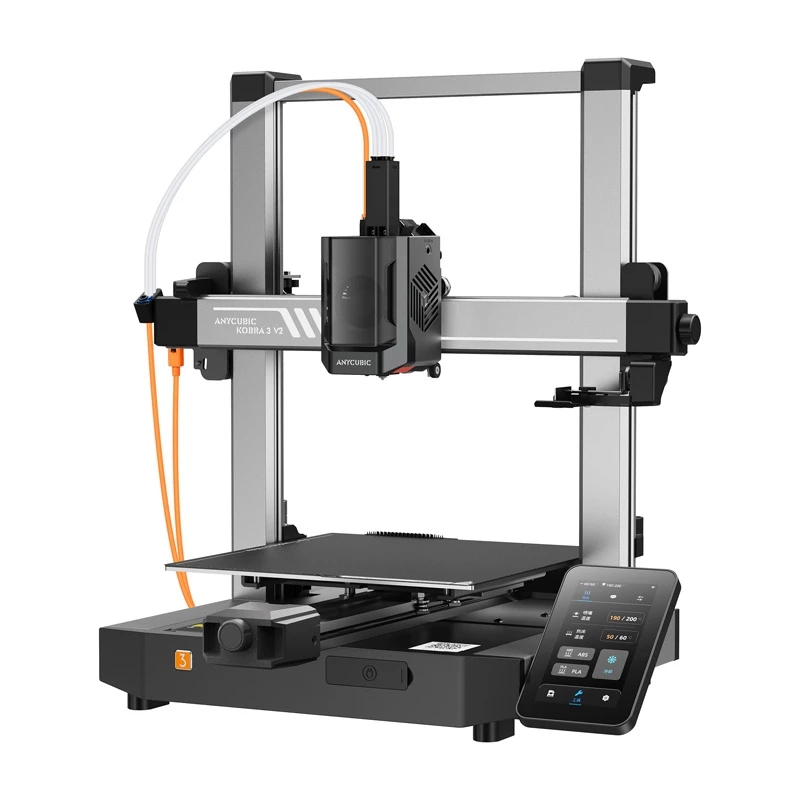 Impressora 3D AnyCubic Kobra 3 V2 (K3V2-IP-O) — volume de impressão 235×235×250 mm