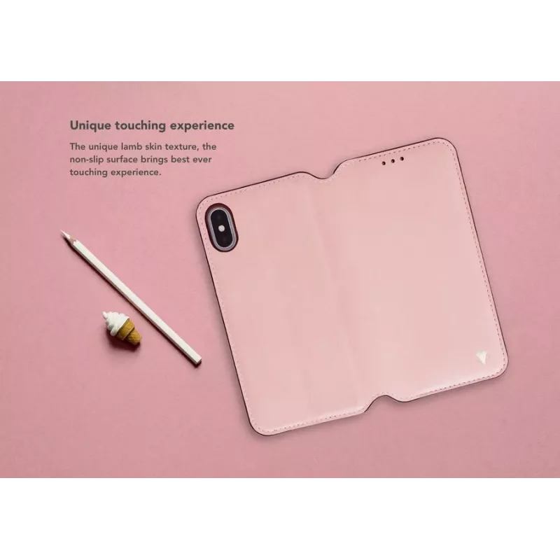Capa Folio VixFox para iPhone 7/8 — rosa, capa de proteção tipo folio
