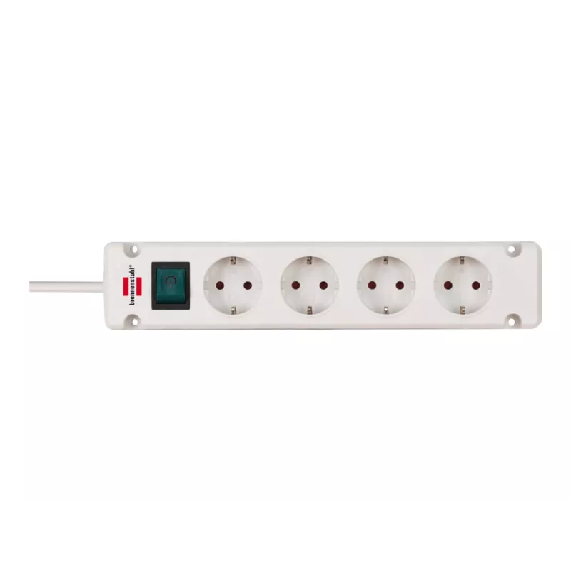 Brennenstuhl Bremounta - Extensão elétrica - tomadas de saída: 4 - 1,5 m - branco