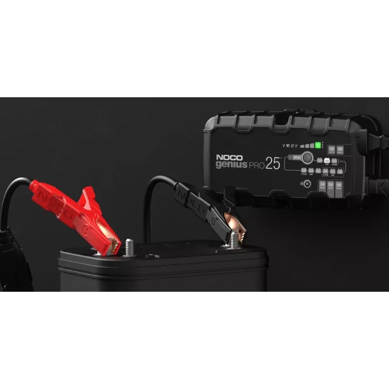 Carregador de bateria NOCO GENIUSPRO25 25A carregador inteligente multibateria para baterias de chumbo-ácido e de lítio