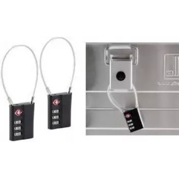 Allit AddOn Lock AluPlus 420012 prateado — fecho adicional para caixas de ferramentas e malas