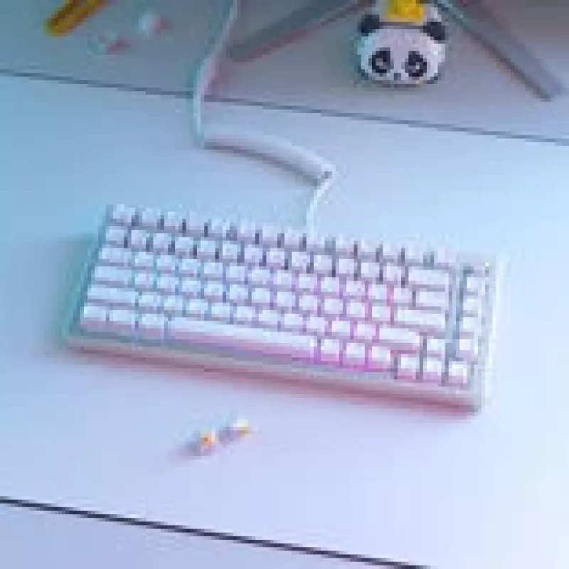 Conjunto de teclas GLORIOUS GMMK ABS Doubleshot V2 layout UK branco — teclas de substituição para teclados mecânicos