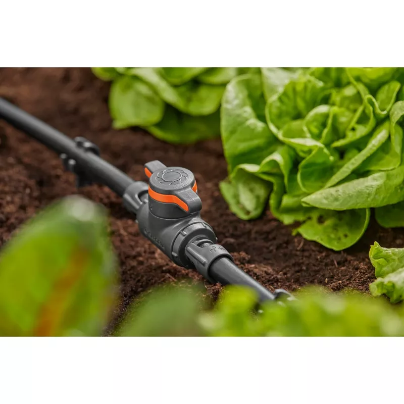 Válvula de corte Gardena 13207-20 adequada para sistema de rega gota a gota