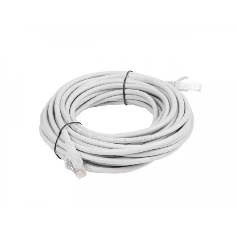Cabo de rede LANBERG PCU6-10CC-1500-S Cat6 U/UTP RJ-45 — 15 m, cinzento