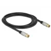 Cabo coaxial RG-6/U DeLOCK 88946 2 m IEC Preto