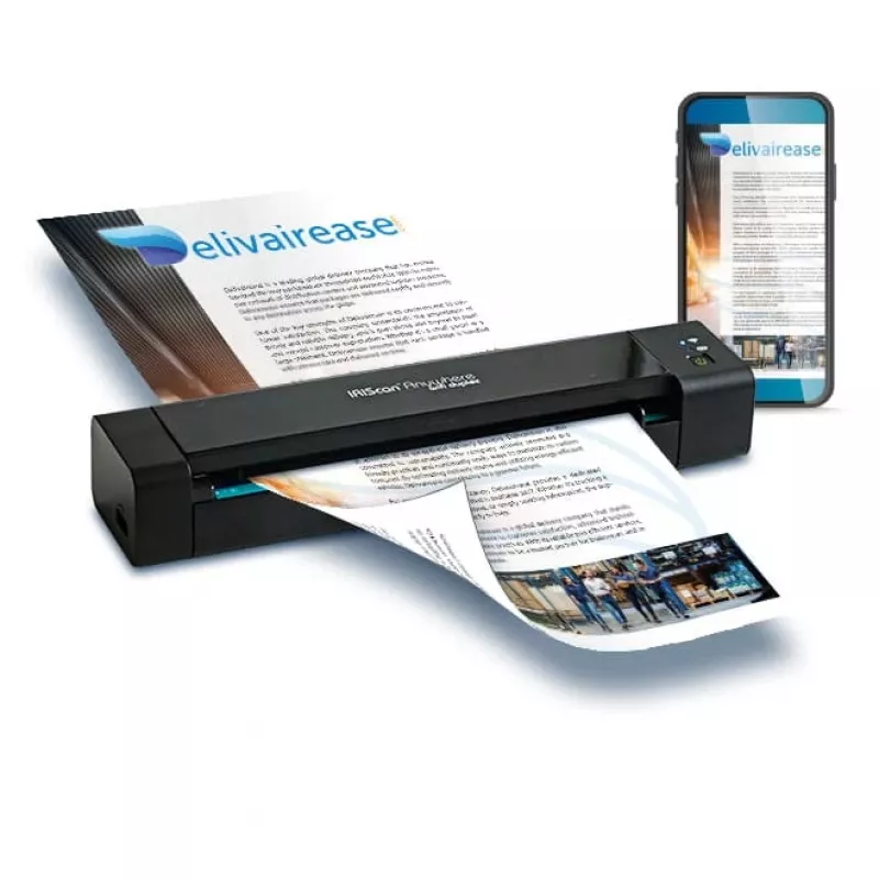 I.R.I.S. IRIScan Anywhere 6 WiFi Duplex Scanner portátil 1200 x 1200 DPI A4 preto