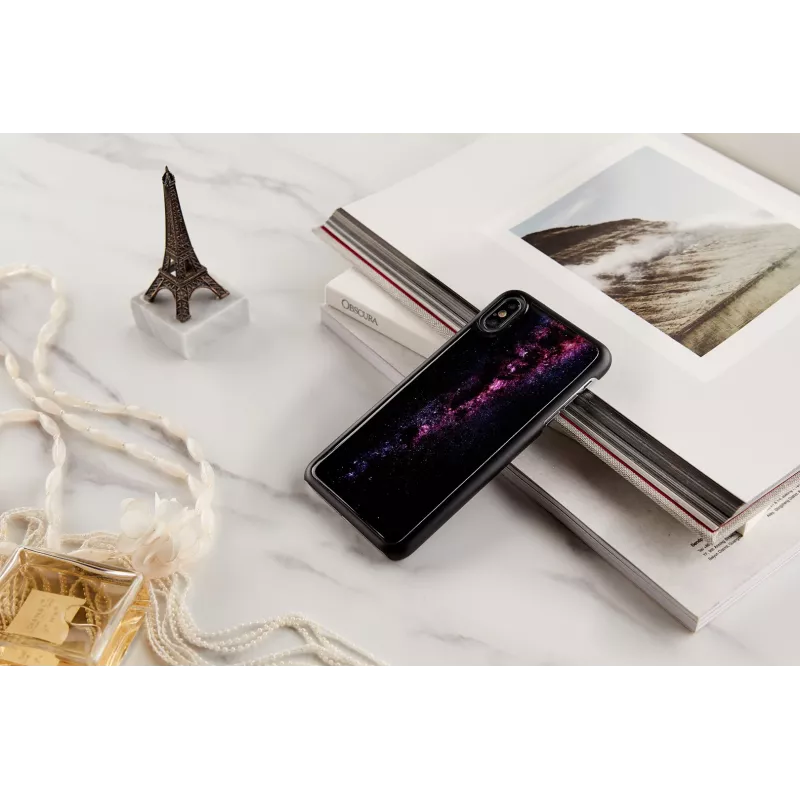 Capa para telemóvel iKins para iPhone XS Max — milky way preta
