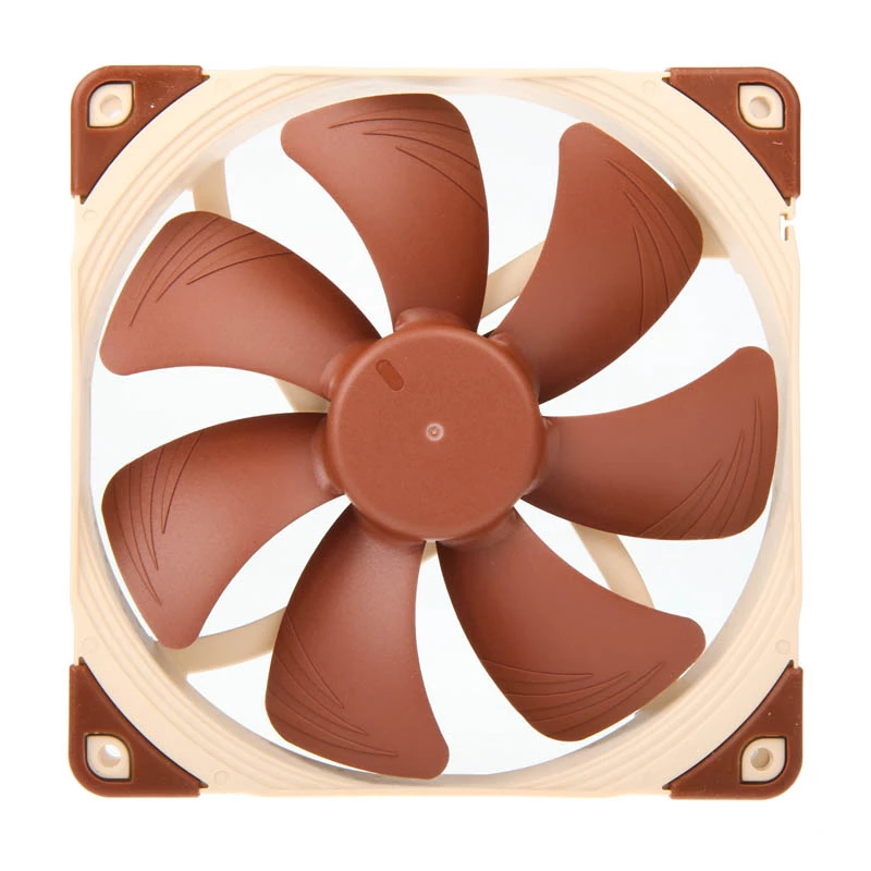 Noctua NF-A14 FLX ventoinha para caixa de 140 mm, 140x140x25 mm, 3 pinos, 12 V, 1200 RPM, 115,5 m³/h, 19,2 dB, SSO2, bege/castanho